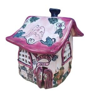 Blue Sky Clayworks Tea For Two Cafe Candle House Heather Goldminc  2002